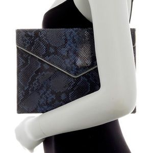 Rebecca Minkoff Sunday Leo Snake Leather Clutch